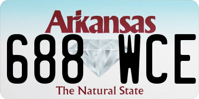 AR license plate 688WCE
