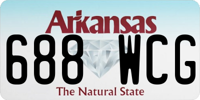 AR license plate 688WCG