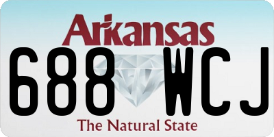 AR license plate 688WCJ