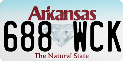 AR license plate 688WCK