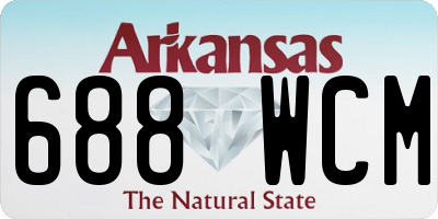 AR license plate 688WCM