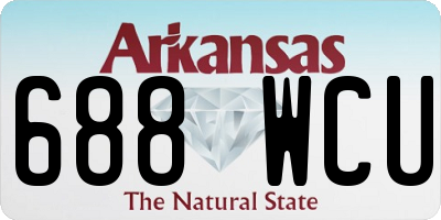 AR license plate 688WCU