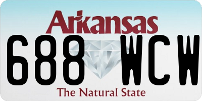 AR license plate 688WCW