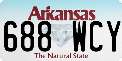 AR license plate 688WCY