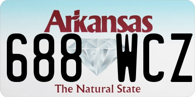 AR license plate 688WCZ