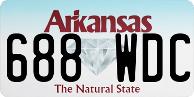 AR license plate 688WDC