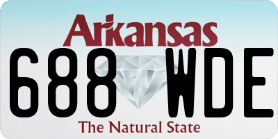 AR license plate 688WDE