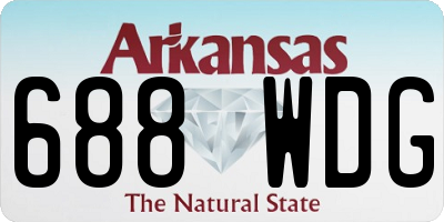AR license plate 688WDG