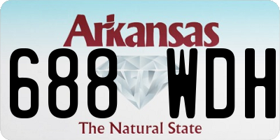 AR license plate 688WDH