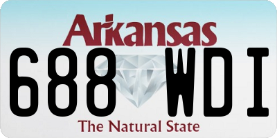 AR license plate 688WDI