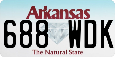 AR license plate 688WDK