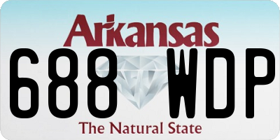 AR license plate 688WDP