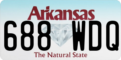 AR license plate 688WDQ