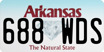 AR license plate 688WDS