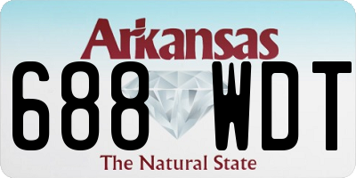 AR license plate 688WDT