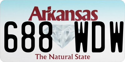 AR license plate 688WDW