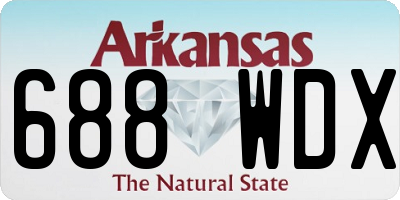 AR license plate 688WDX