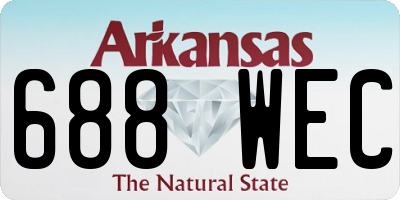 AR license plate 688WEC