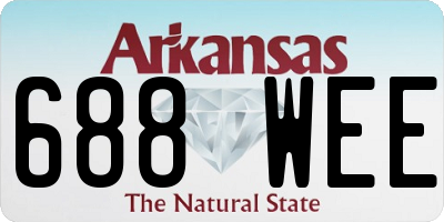 AR license plate 688WEE