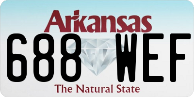 AR license plate 688WEF