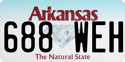 AR license plate 688WEH