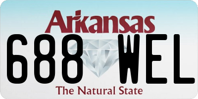 AR license plate 688WEL