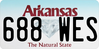 AR license plate 688WES