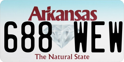 AR license plate 688WEW