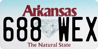 AR license plate 688WEX