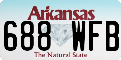 AR license plate 688WFB
