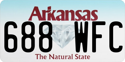 AR license plate 688WFC