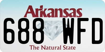 AR license plate 688WFD