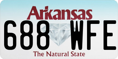 AR license plate 688WFE