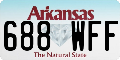 AR license plate 688WFF