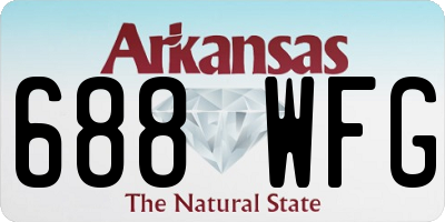 AR license plate 688WFG