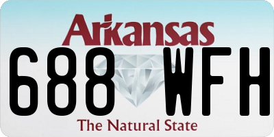 AR license plate 688WFH