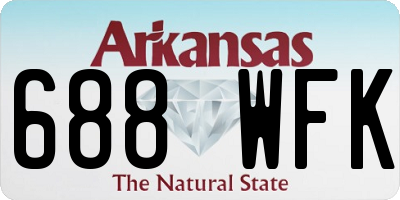 AR license plate 688WFK