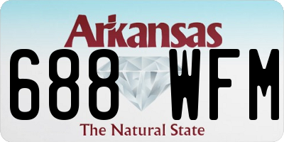 AR license plate 688WFM