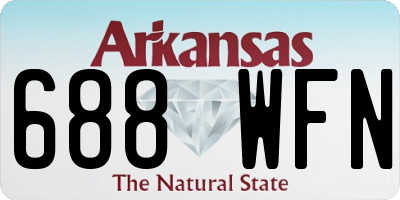 AR license plate 688WFN