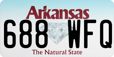 AR license plate 688WFQ