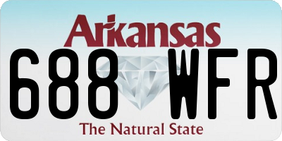 AR license plate 688WFR