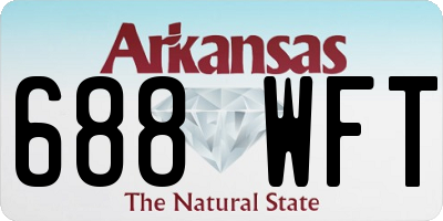 AR license plate 688WFT