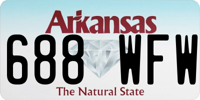 AR license plate 688WFW