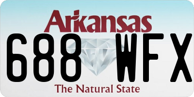 AR license plate 688WFX