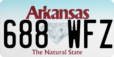 AR license plate 688WFZ