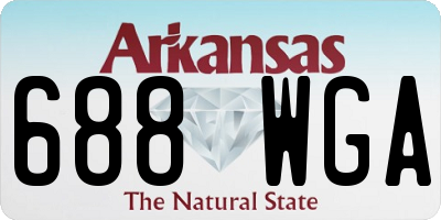 AR license plate 688WGA