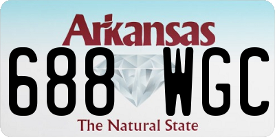 AR license plate 688WGC