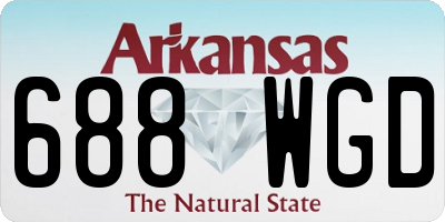 AR license plate 688WGD