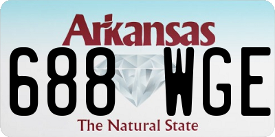 AR license plate 688WGE