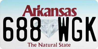 AR license plate 688WGK